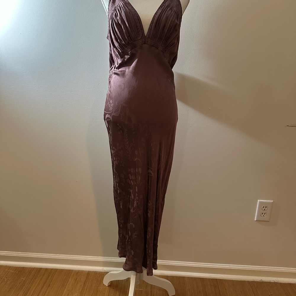 Spell and the Gypsy Rosalie Jacquard Slip Dress NWT. Mauve Large - Picture 8 of 16
